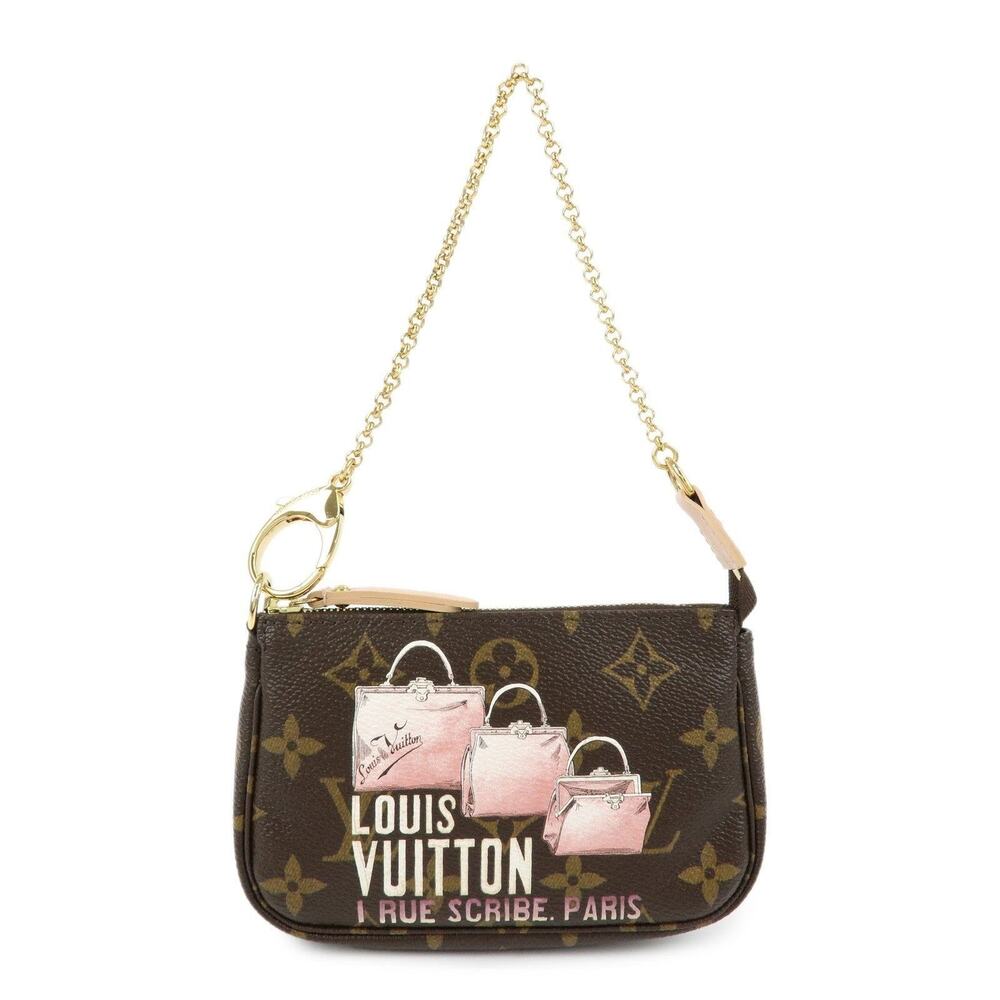 Louis Vuitton Monogram Mini Pochette Accessoires Brown